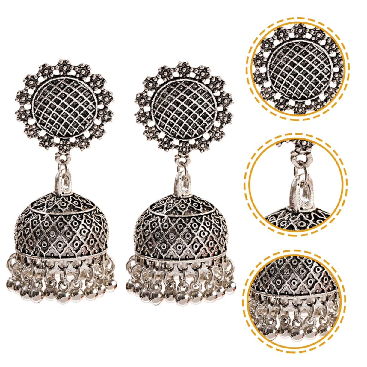 2 Pairs Fashion Hoop Earrings for Women - Alloy Circle Pendant Earrings - Trendy Miss Decor Jewelry for Daily Wear, Parties & Gifts