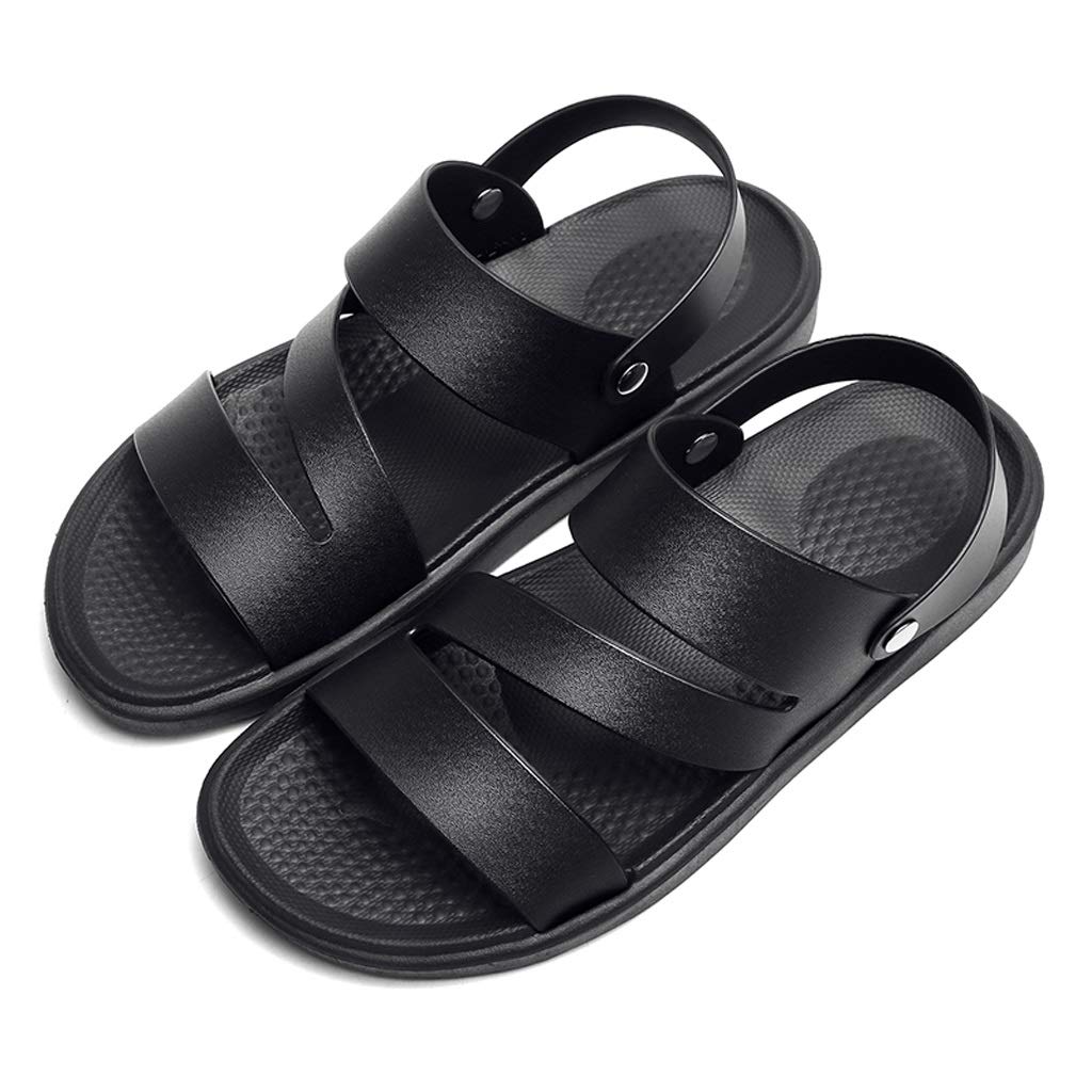 **GPPZM Men's Summer Sandals - Breathable Beach Water Shoes for Men, Casual Slip-On Slippers, Size 8 - Perfect for Beach, Pool, and Outdoor Activities**