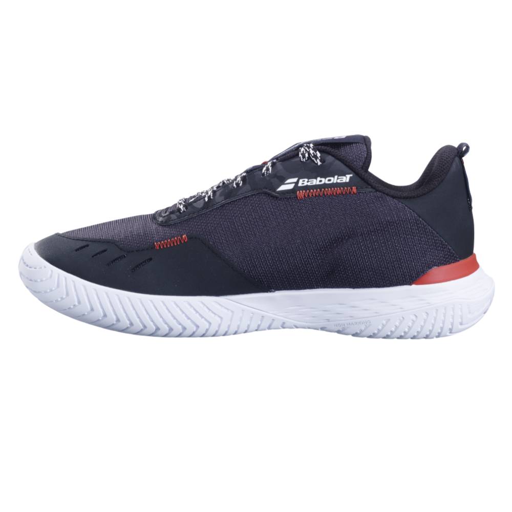 Babolat SFX EVO Men's Tennis Shoes - Lightweight Performance Court Shoes for Men with Cushioning & Stability (Black/Red) - Perfect for Competitive Matches & Training Sessions