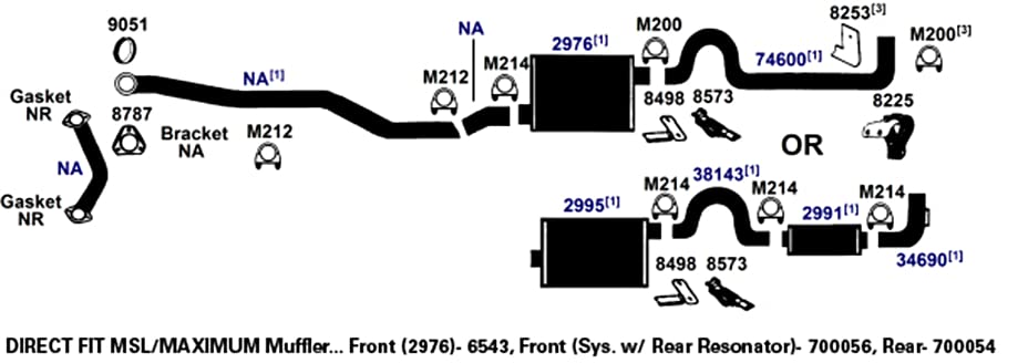 AP Exhaust Muffler 700054 - Durable Replacement for Cars & Trucks