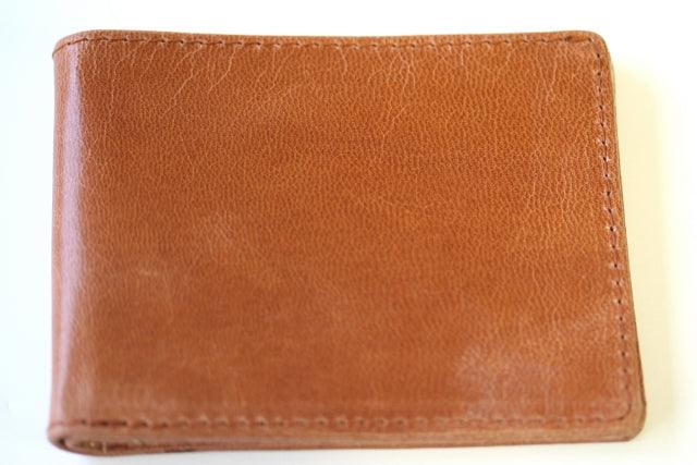 Leather Notes & Cards Wallet in Tan - Slim RFID Blocking Organizer for Business Cards, IDs, and Cash - Perfect for Office, Travel, and Everyday Carry