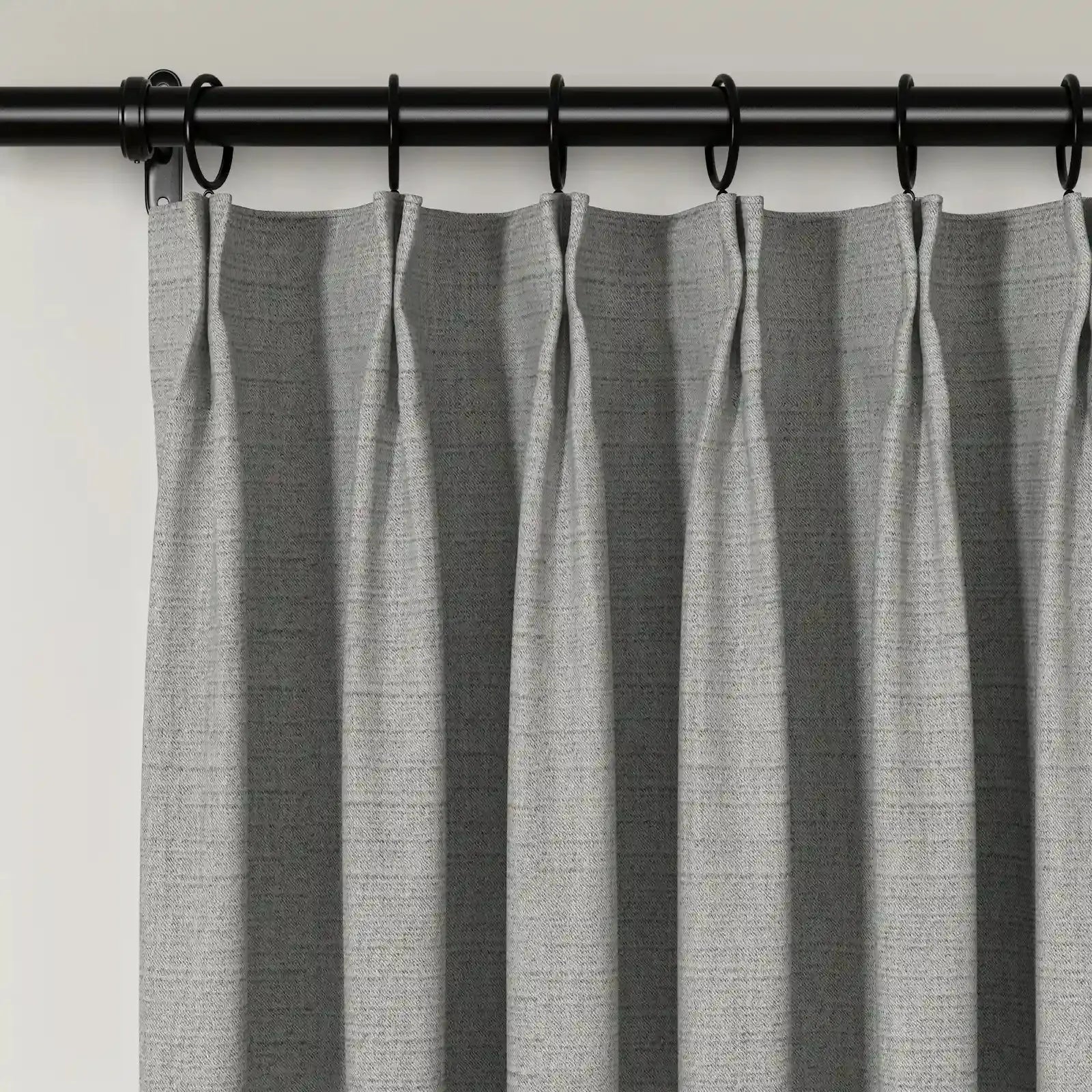 Lydia Solid Jacquard Pleated Curtains - Elegant Window Treatments for Living Room, Bedroom & Home Decor