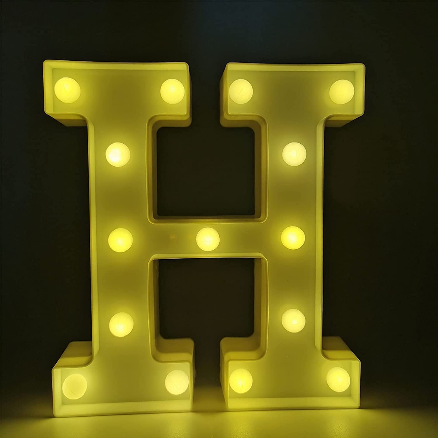 LED Marquee Letter Lights - 26 Alphabet & Number Light Up Signs for Wedding, Birthday Party, Home Bar Decor - Battery Powered Indoor/Outdoor Decoration Lamp & Night Light - Perfect for Wall Decor, Photo Backdrops, and Event Lighting