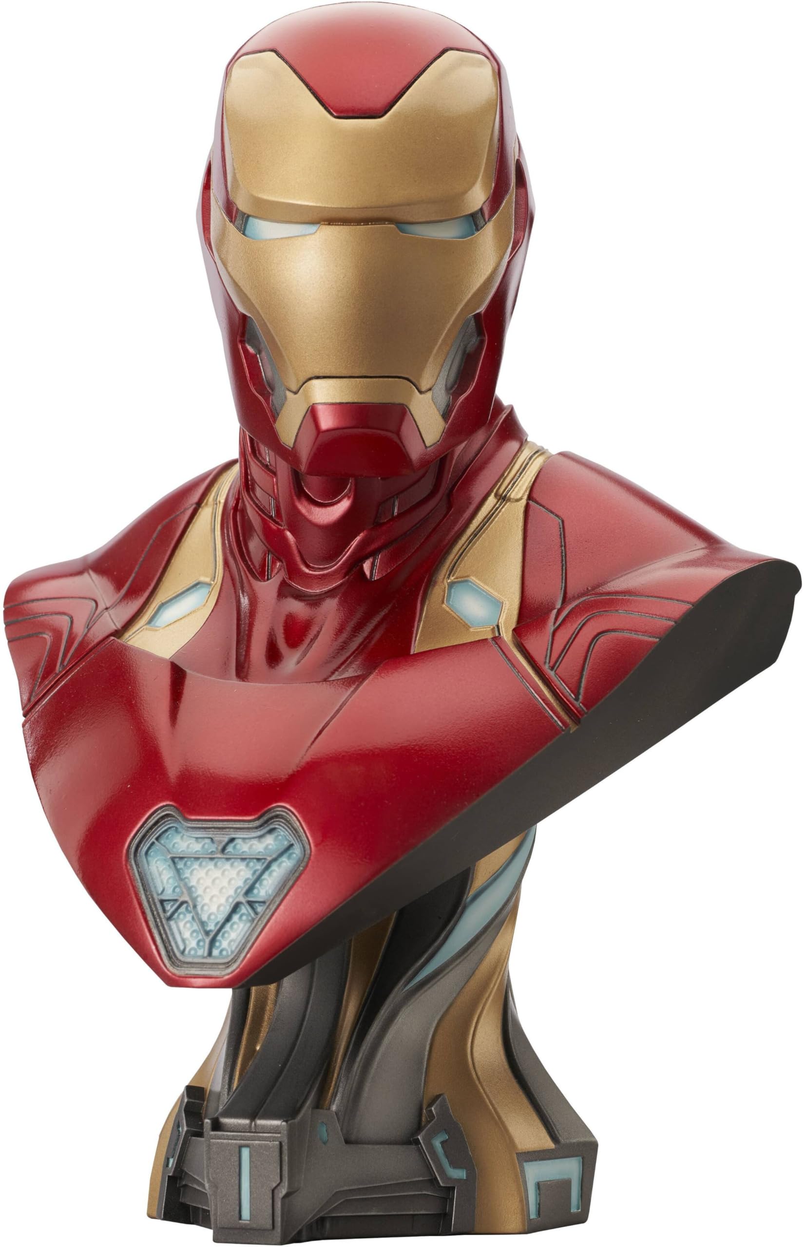 Marvel Avengers Endgame Iron Man Mk50 1:2 Scale 3D Bust - Diamond Select Toys Collectible Figure for Display & Superhero Fans