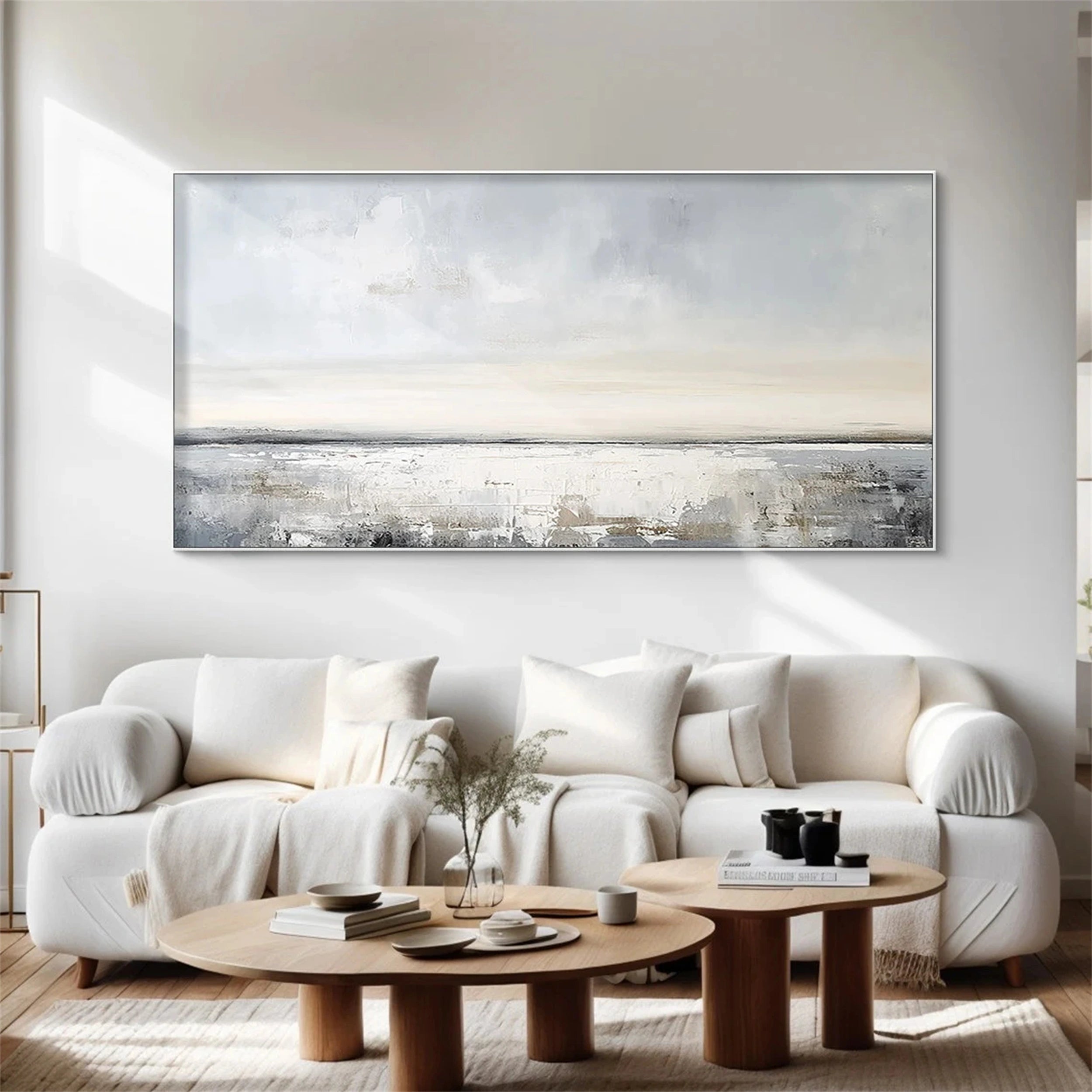 Abstract Painting #AB 091 - Modern Wall Art for Living Room, Bedroom & Office Decor - Handmade Canvas Artwork for Home & Office Interior Design