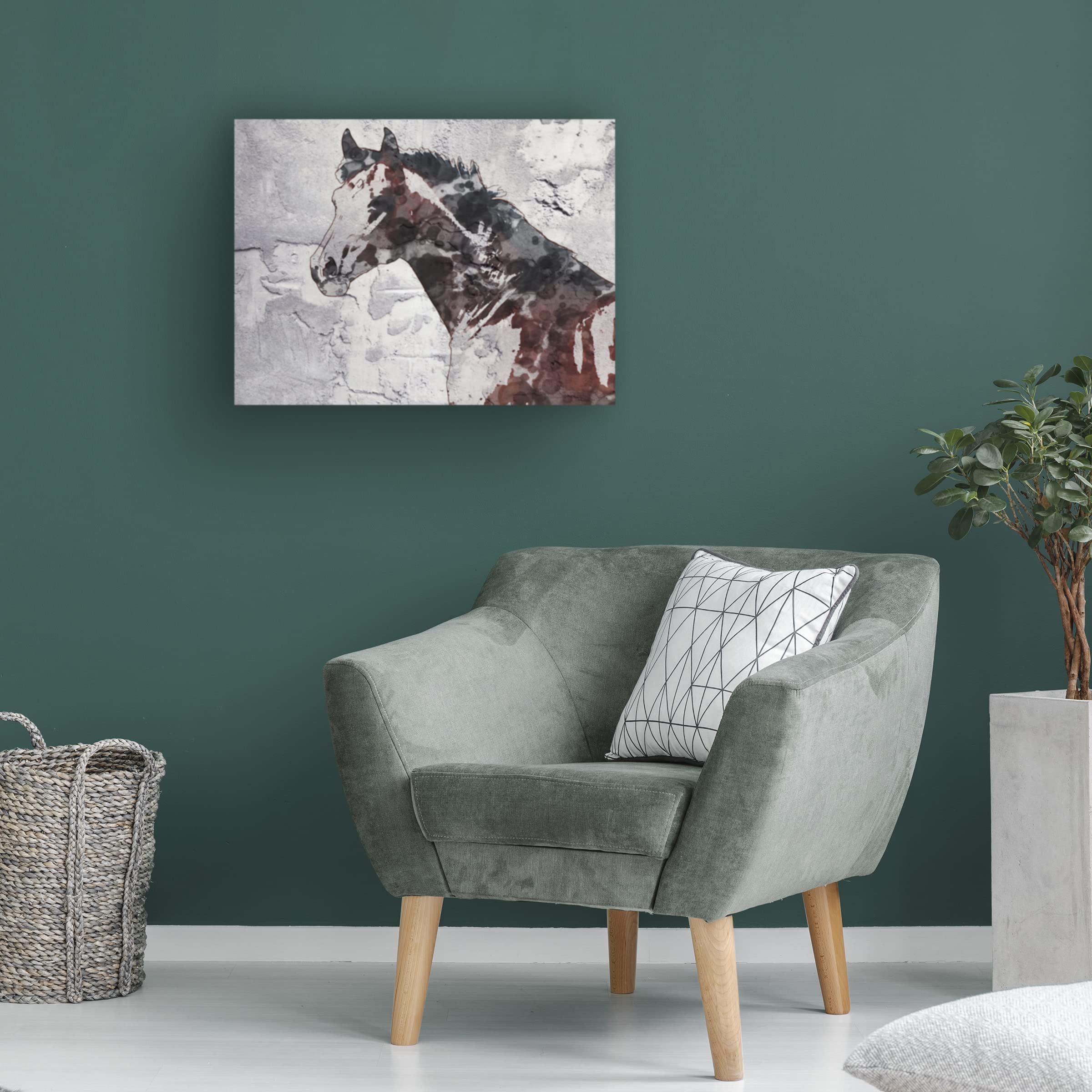 Trademark Fine Art 'Winner Horse IV' Canvas Wall Art by Irena Orlov - Elegant Equestrian Painting for Living Room, Office & Home Decor