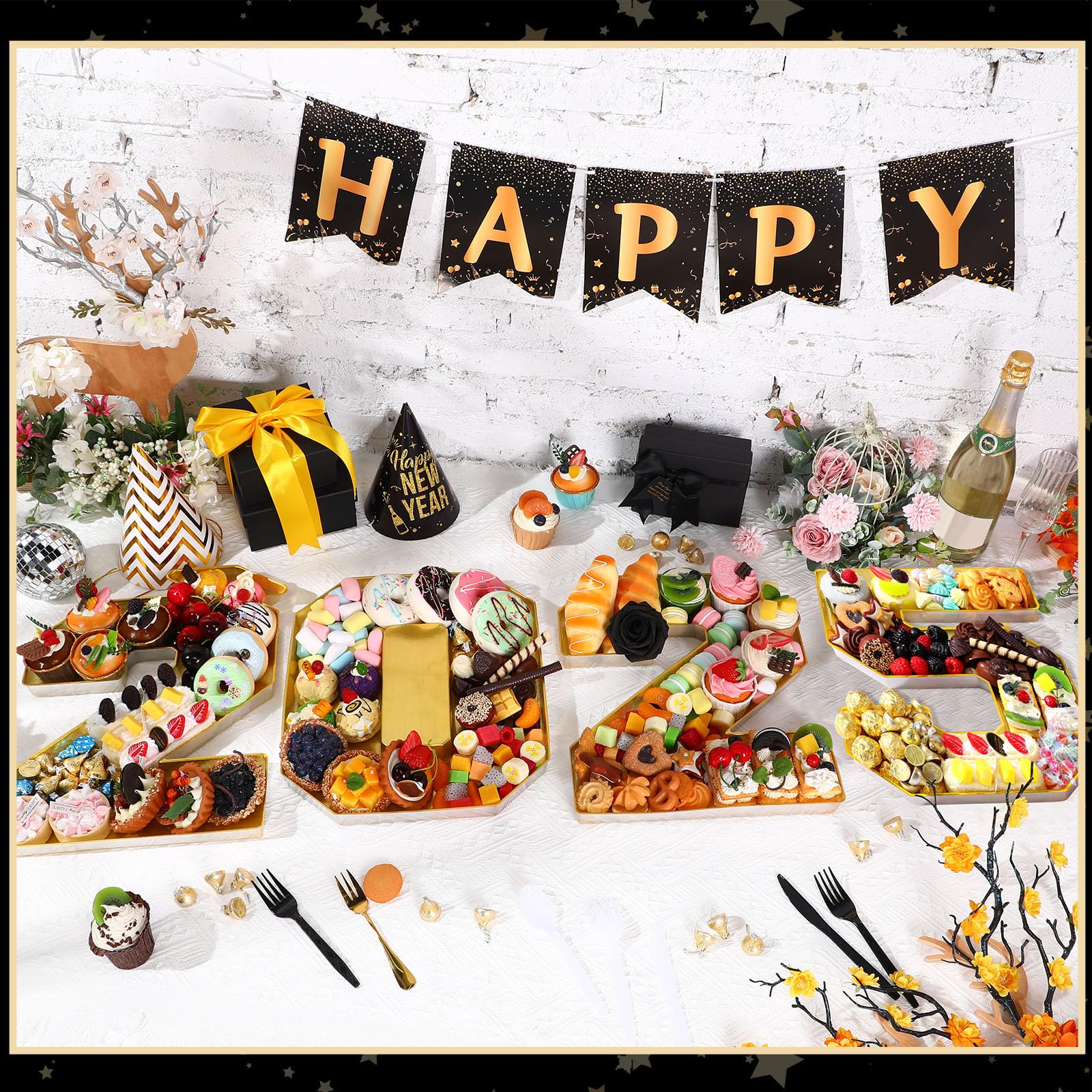 2025 Graduation Party Supplies - 4 Pack 13.7
