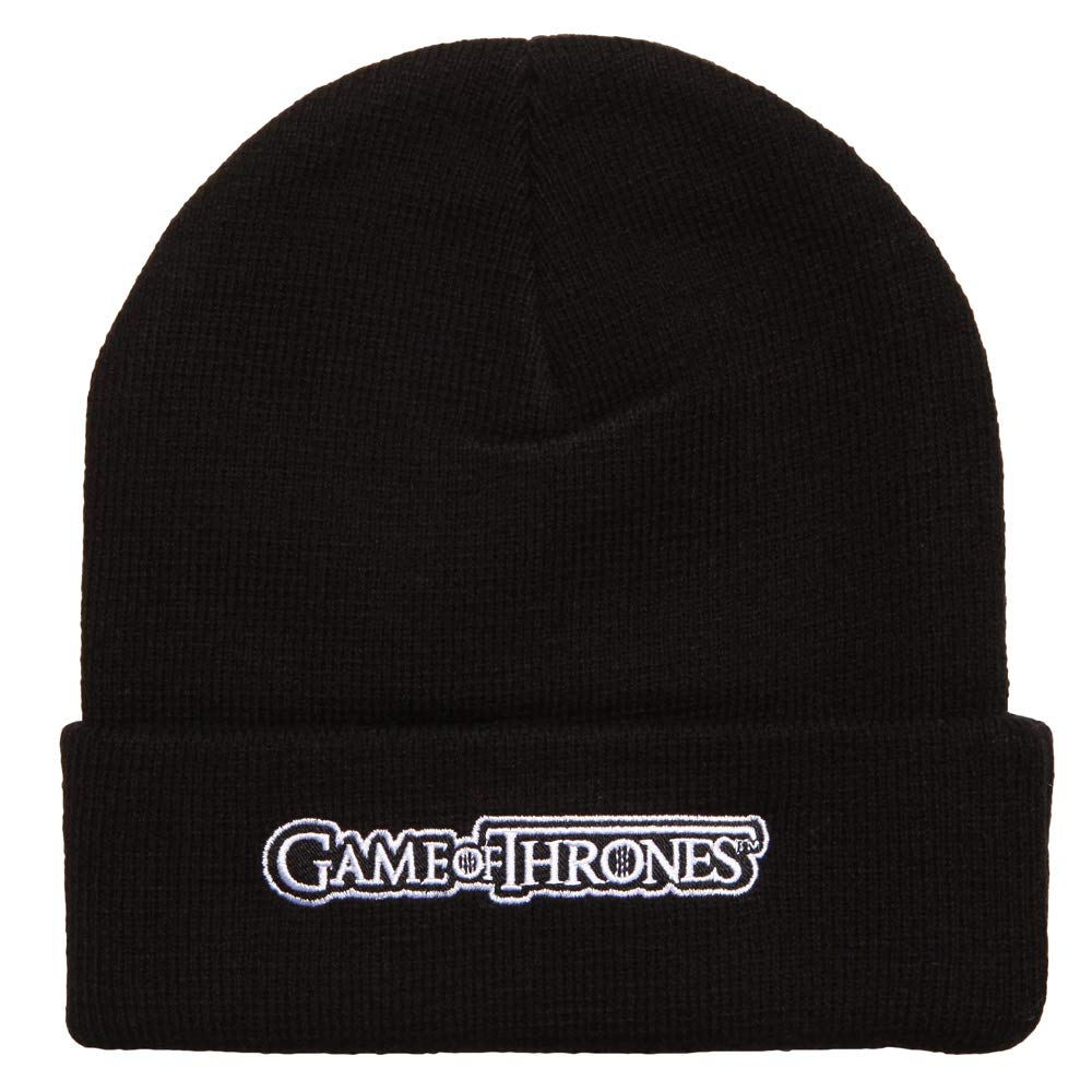 Game of Thrones House Stark Winter Beanie - Official Licensed Winter Hat for Men & Women - Perfect for Cold Weather, Cosplay, and GOT Fans