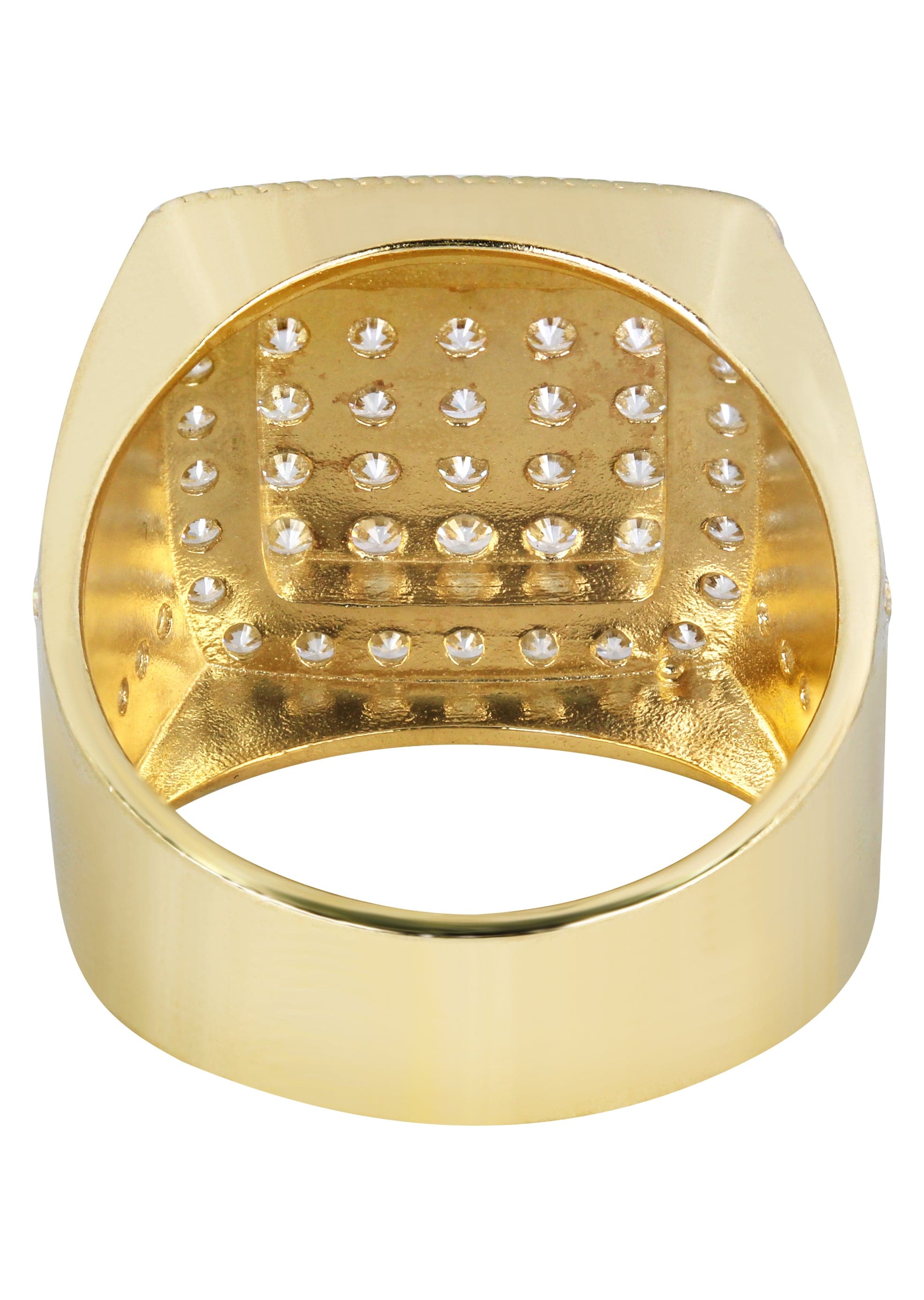 10K Gold Men's Pinky Ring - 12.9 Grams Solid Gold Band for Men - Elegant Jewelry Gift for Him - Perfect for Weddings, Parties & Everyday Wear
