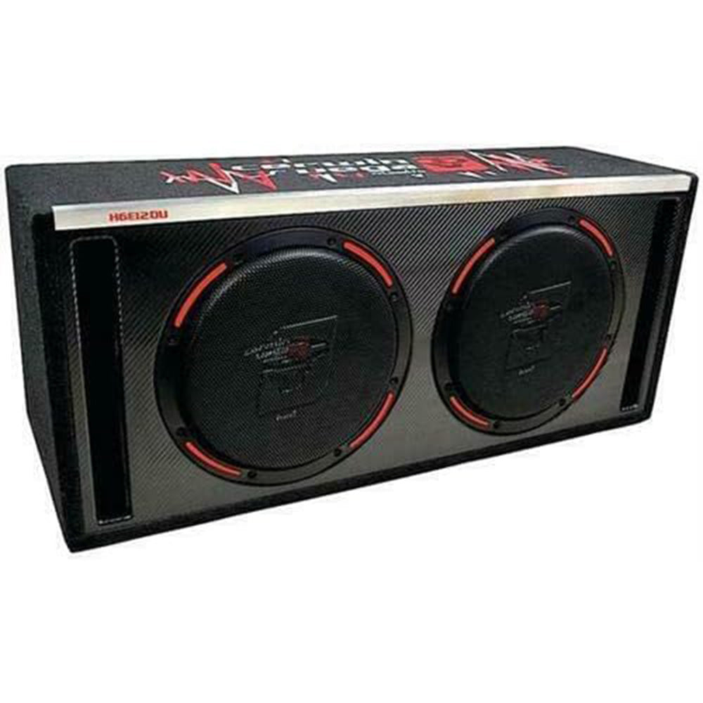 Cerwin Vega H6E12DV 2400W Max (500W RMS) HED Series Dual Size Vented Subwoofer Enclosure - High Power Car Audio Bass Speaker for Trucks, SUVs & Home Theater Systems