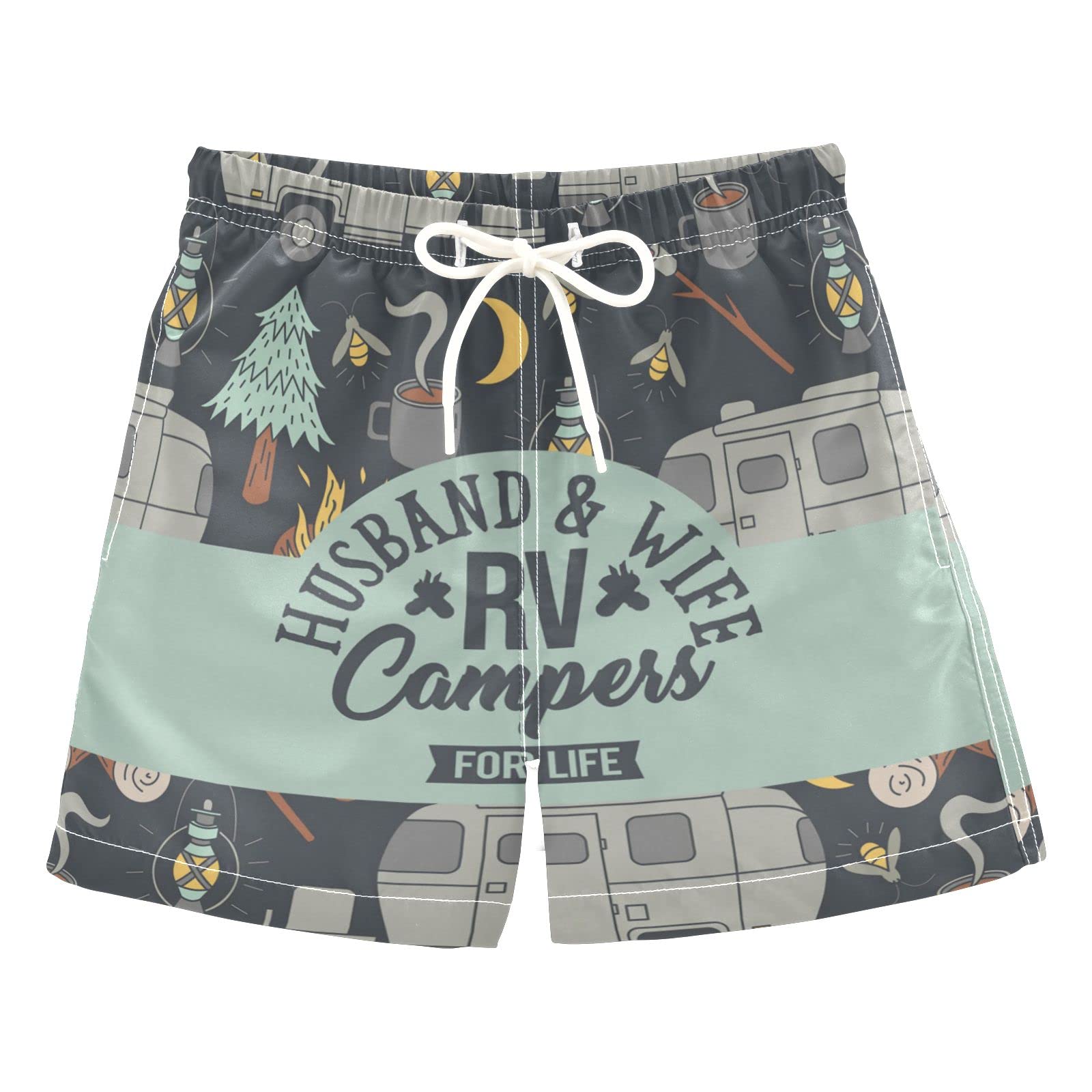 Best Boys Swim Trunks for Campers - Quick-Dry Board Shorts for Toddlers & Teens (2T-8) - Perfect for Beach, Pool & Summer Water Activities