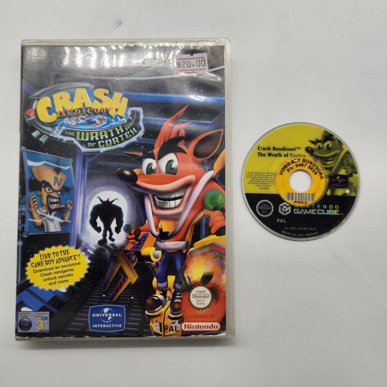 Crash Bandicoot: The Wrath of Cortex - Nintendo GameCube Video Game (PAL Version) | Classic Platformer Adventure for Retro Gaming Enthusiasts | Perfect for Collectors and Nostalgic Game Nights