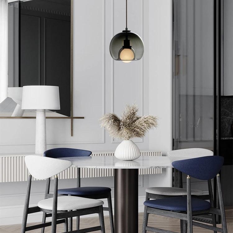 Elegant Eres Pendant Light - Modern Hanging Chandelier for Dining Room, Kitchen Island & Bedroom - Dimmable LED Ceiling Light Fixture with Adjustable Height