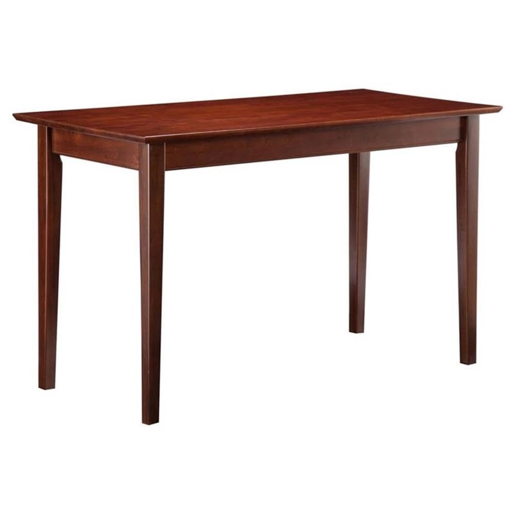 Atlantic Furniture Shaker Work Table - Solid Wood Antique Walnut Finish Writing Desk for Home Office, Study & Craft Room | Perfect for Remote Work, Homework & DIY Projects