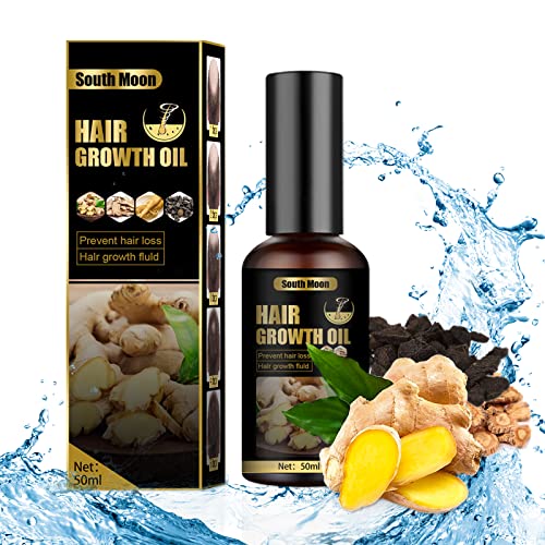 Ginger Hair Growth Spray for Women & Men - 50ML Anti Hair Loss Serum with Natural Ginger Extract, Thinning Hair Treatment for Thicker & Stronger Hair - Perfect for Daily Scalp Care & Hair Regrowth at Home or Salon (1PC)