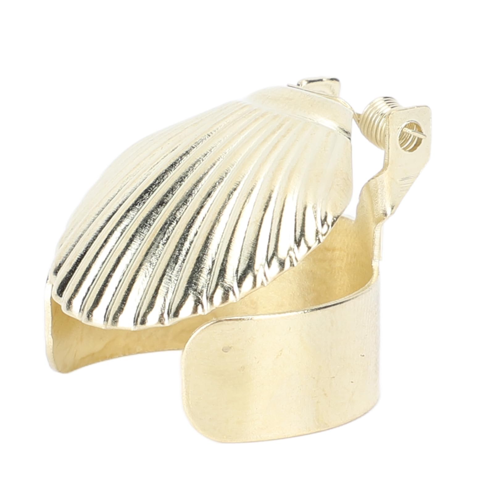 4-Piece Gold Metal Candle Snuffer Set - Automatic Candle Extinguisher with Decorative Shell Pattern for Home, Church & Wedding Decor - Safe Candle Stopper for Fire Prevention & Aromatherapy