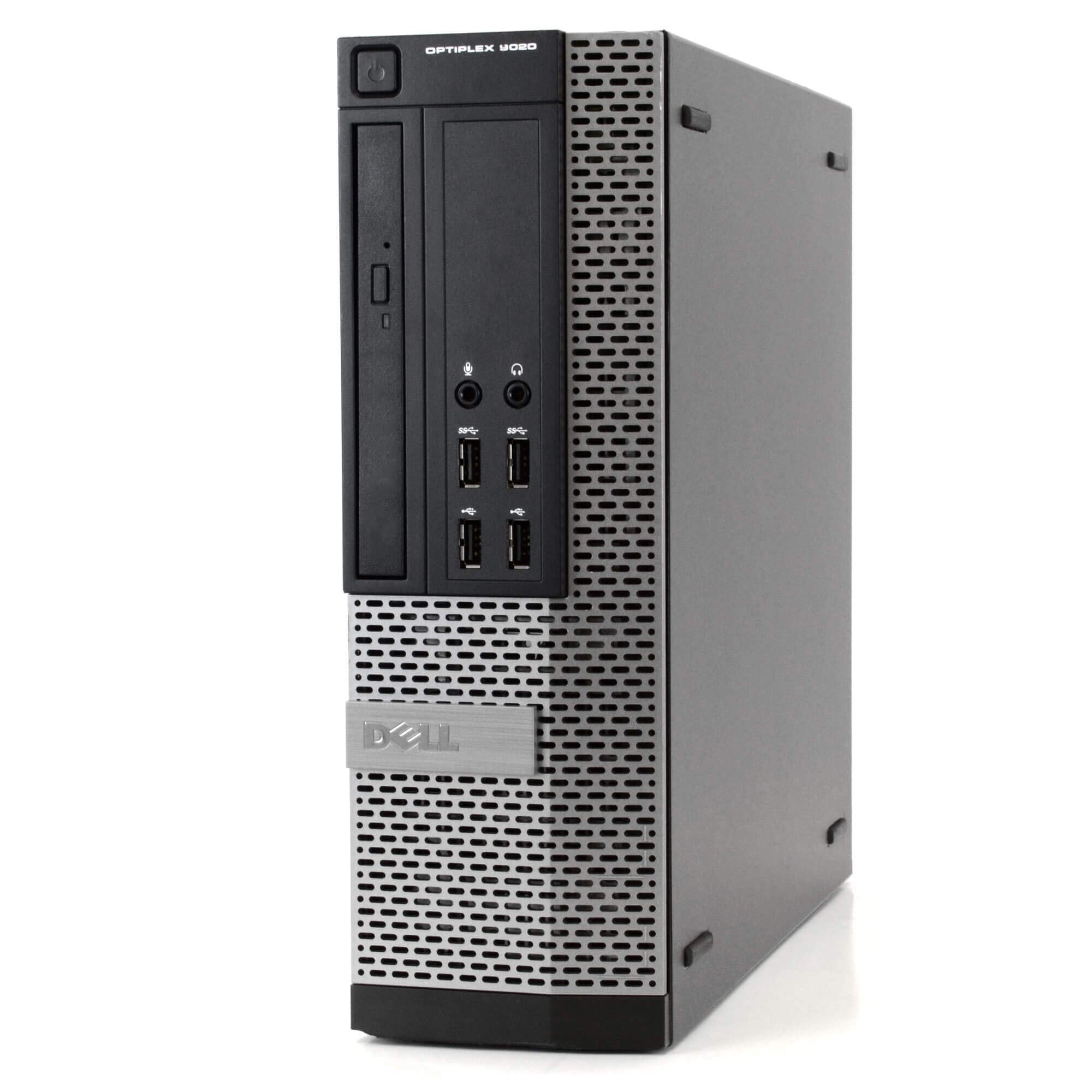 Refurbished Dell Optiplex 9020 SFF Desktop PC - Intel Quad Core i5-4570 3.2GHz, 8GB DDR3 RAM, 128GB SSD, DVD-RW, Windows 10 Pro | Compact Business Computer for Office Work, Home Use & Light Gaming