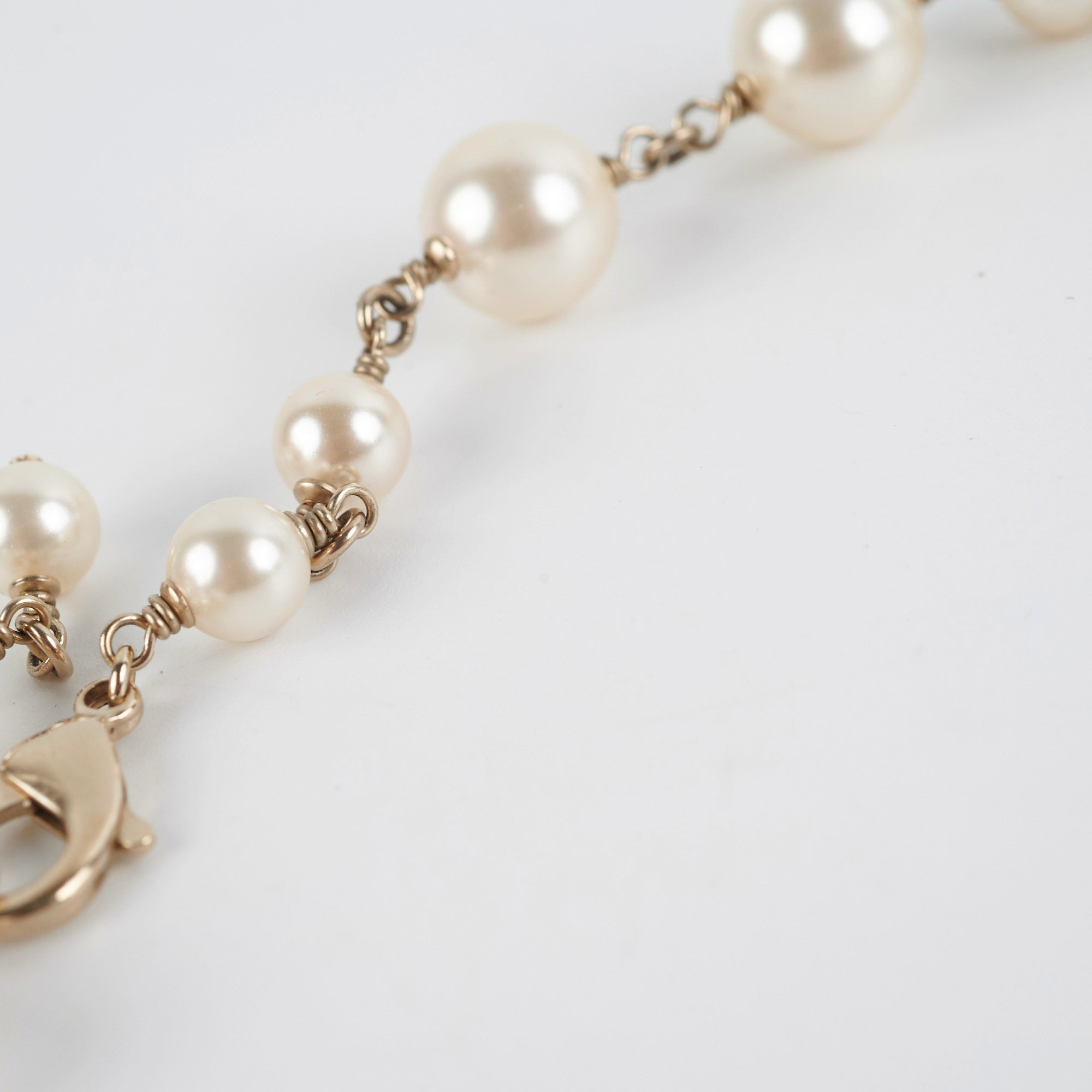 Chanel Inspired Pearl Long Necklace - Elegant Costume Jewelry for Women - Perfect for Parties, Weddings & Evening Events