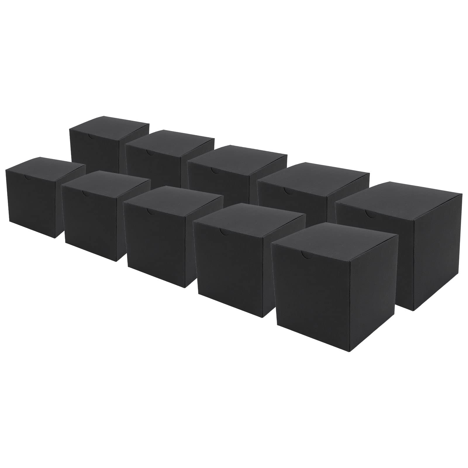 Elegant DIY Folding Gift Boxes - Black Cardboard Bridesmaid Gift Boxes for Wedding Favors, Product Display & Special Occasions | Perfect for Birthday Gifts, Party Favors & Retail Packaging