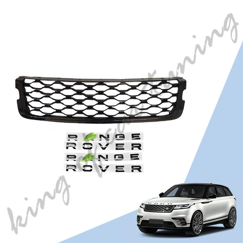 Premium Front Grille Vent Mesh Cover Grill Bar for Land Rover Range Rover Velar 2018-2020 - Durable Protection & Stylish Upgrade for Off-Road & City Driving