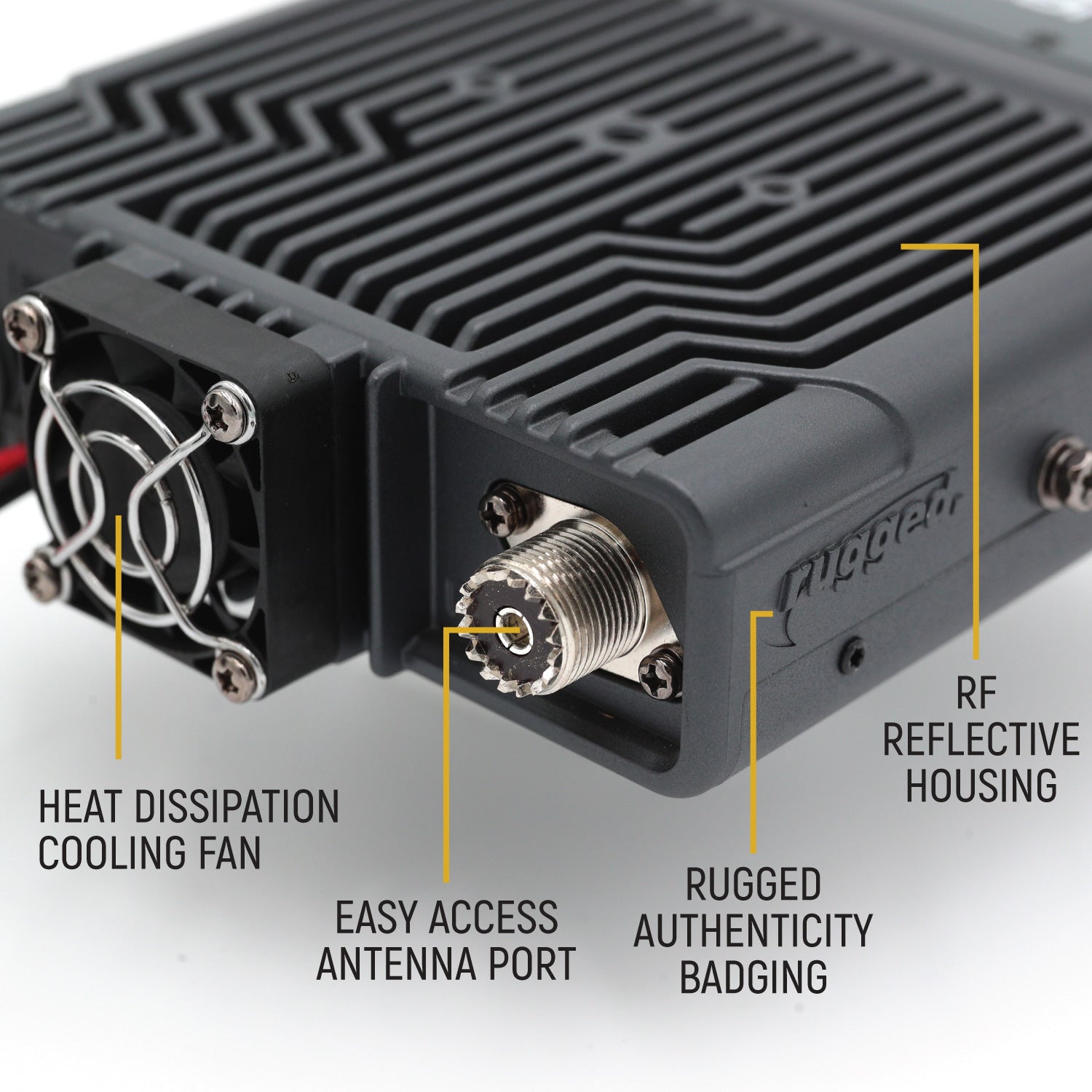 Rambler G4 High Power GMRS Mobile Radio Kit with External Speaker - Long Range Communication for Off-Road, RV & Emergency Preparedness