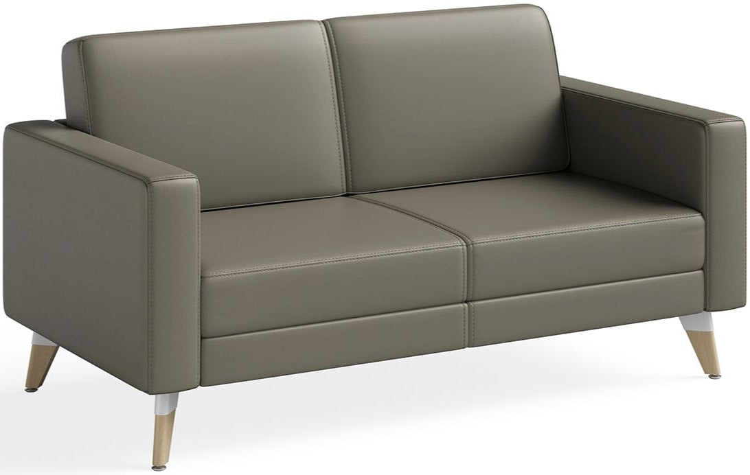Safco Resi Lounge Settee with Legs Included [1731RESFEET4PK] - Modern Office & Home Waiting Room Seating Solution