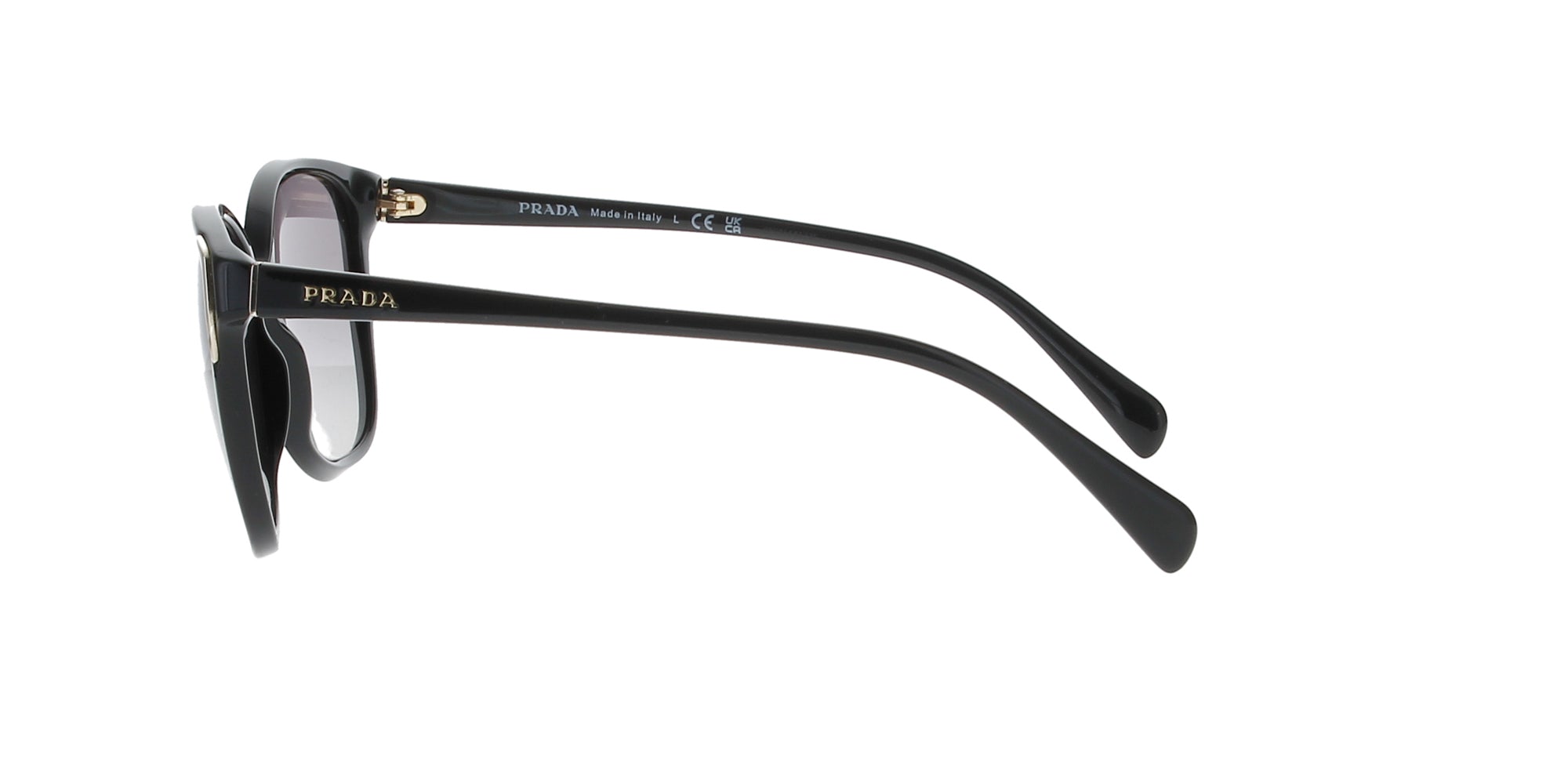 Prada Black Round Sunglasses for Women & Men - Stylish UV Protection Shades for Outdoor, Driving, and Fashion