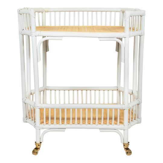 JAMESON Traditional Bar Cart - Classic Home Bar Serving Cart with Wheels for Living Room, Dining Room & Outdoor Entertaining