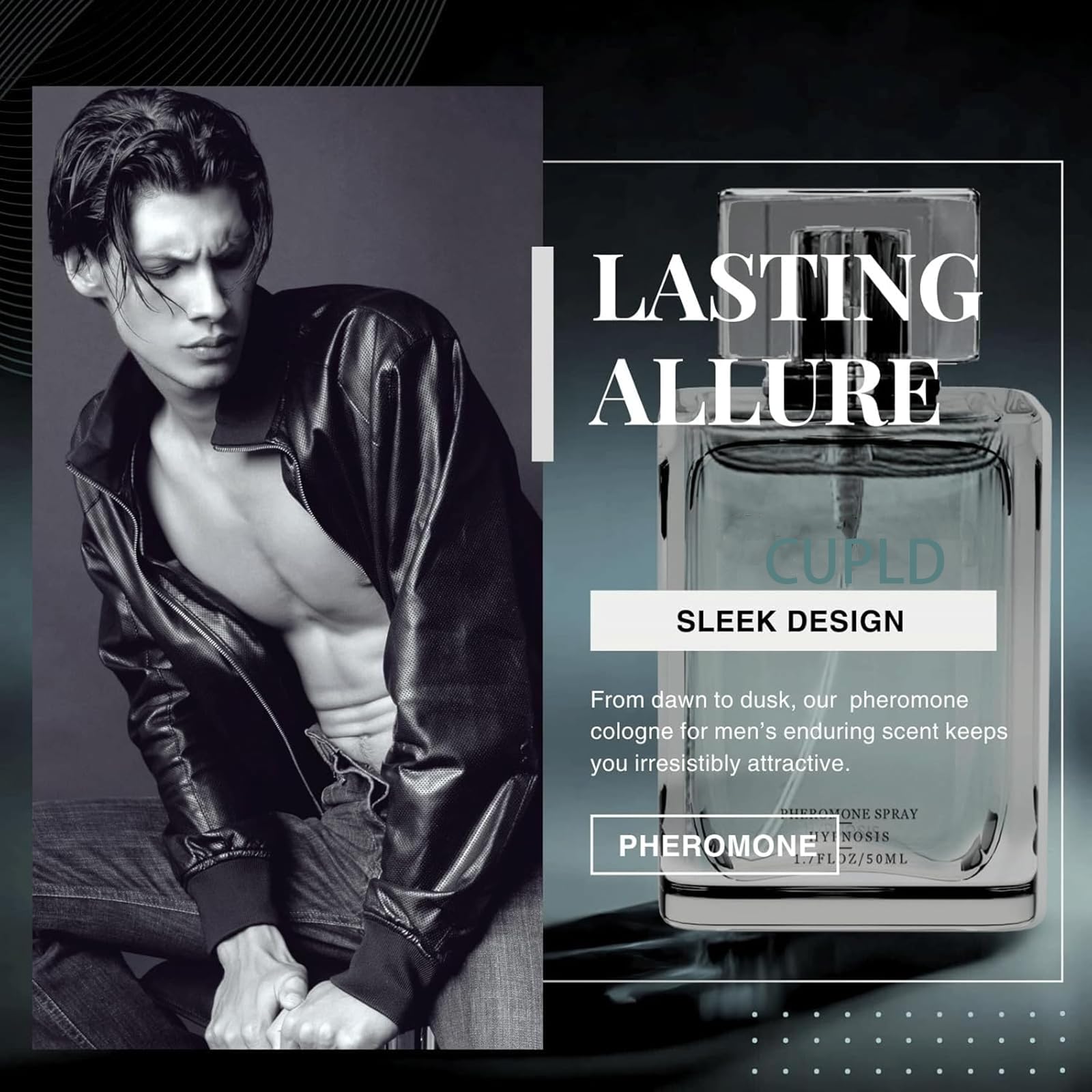 Cupld 2.0 Hypnosis Pheromone Cologne for Men - Premium Long Lasting Fragrance to Enhance Masculinity & Attraction - Perfect for Date Night, Special Occasions & Daily Confidence Boost