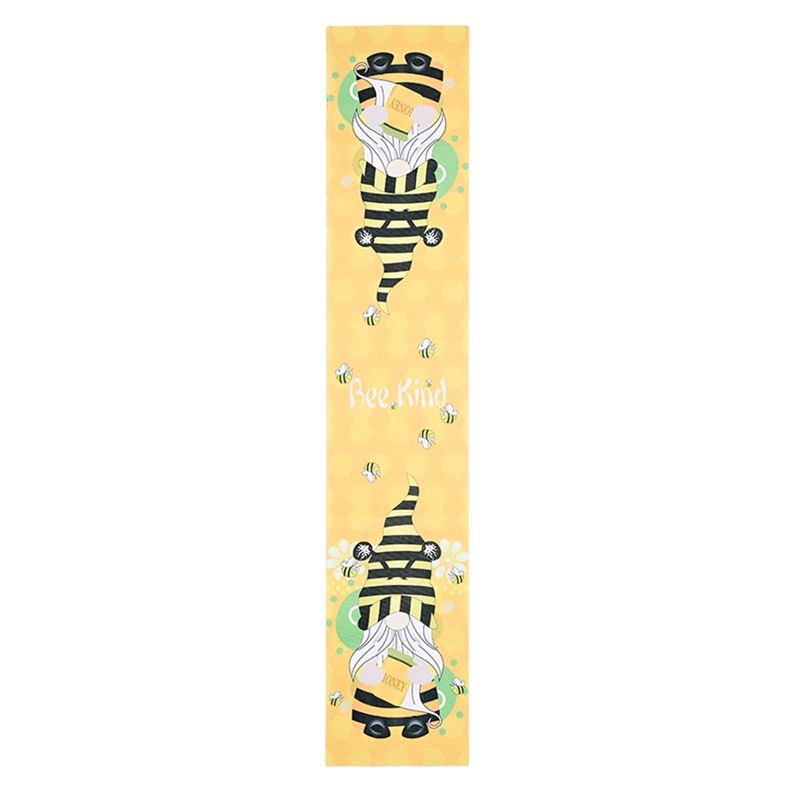 Premium Beehive Print Tablecloth for Kitchen, Dining & Bar - Farmhouse Decor for Coffee & Tea Time (Yellow) - Perfect for Home, Bedroom, and Farmhouse Style Decorations