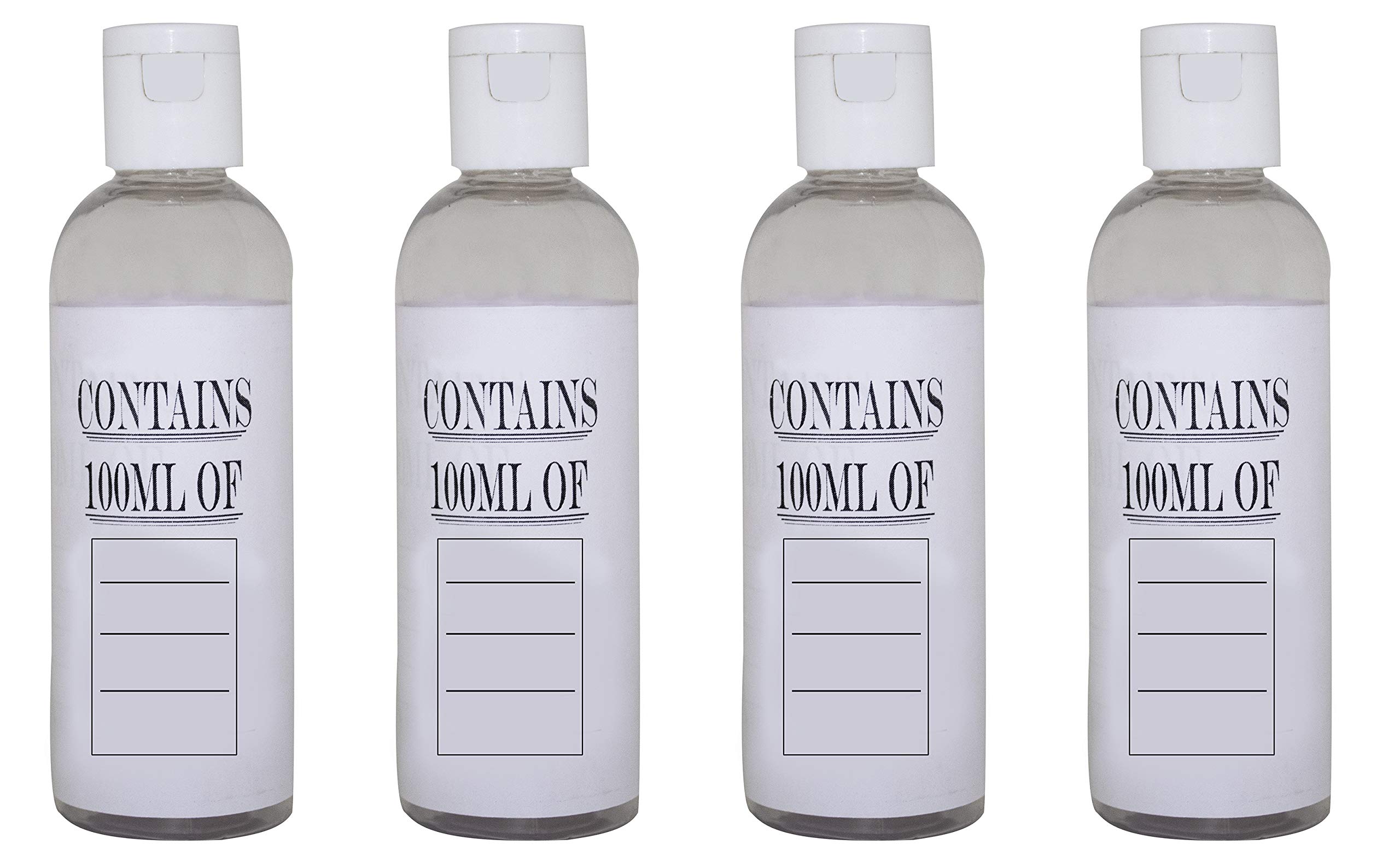 BAAL 100ml Refillable Travel Bottles Set of 4 (30g Each) - Leak Proof Empty Containers for Toiletries, Shampoo, Lotion | Perfect for Air Travel, Gym, Camping & Vacation Essentials