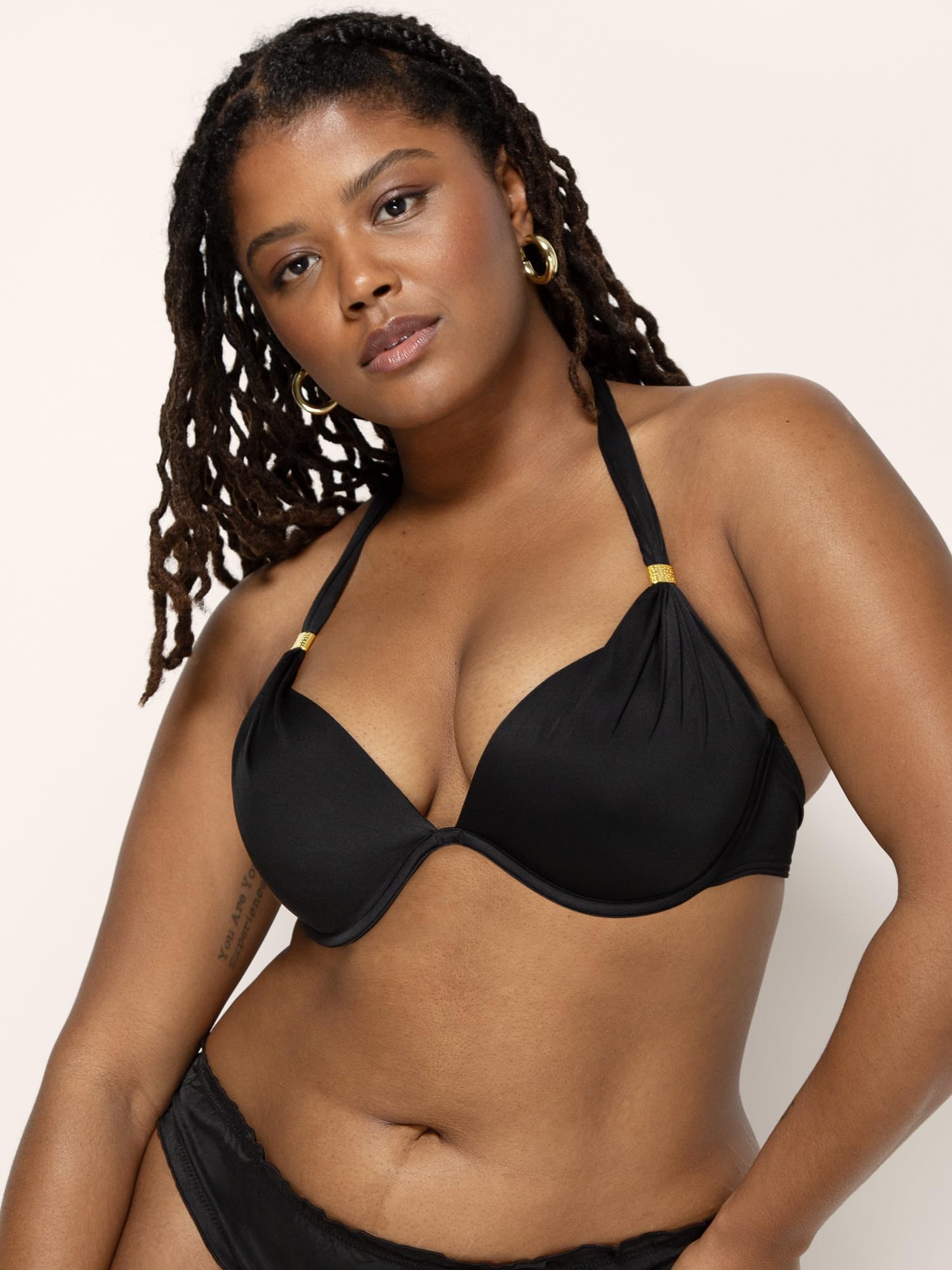 Smart & Sexy Women's Push-Up Halter Bikini Top - Supportive Swimwear for Beach & Pool | Perfect for Summer Vacations & Tropical Getaways