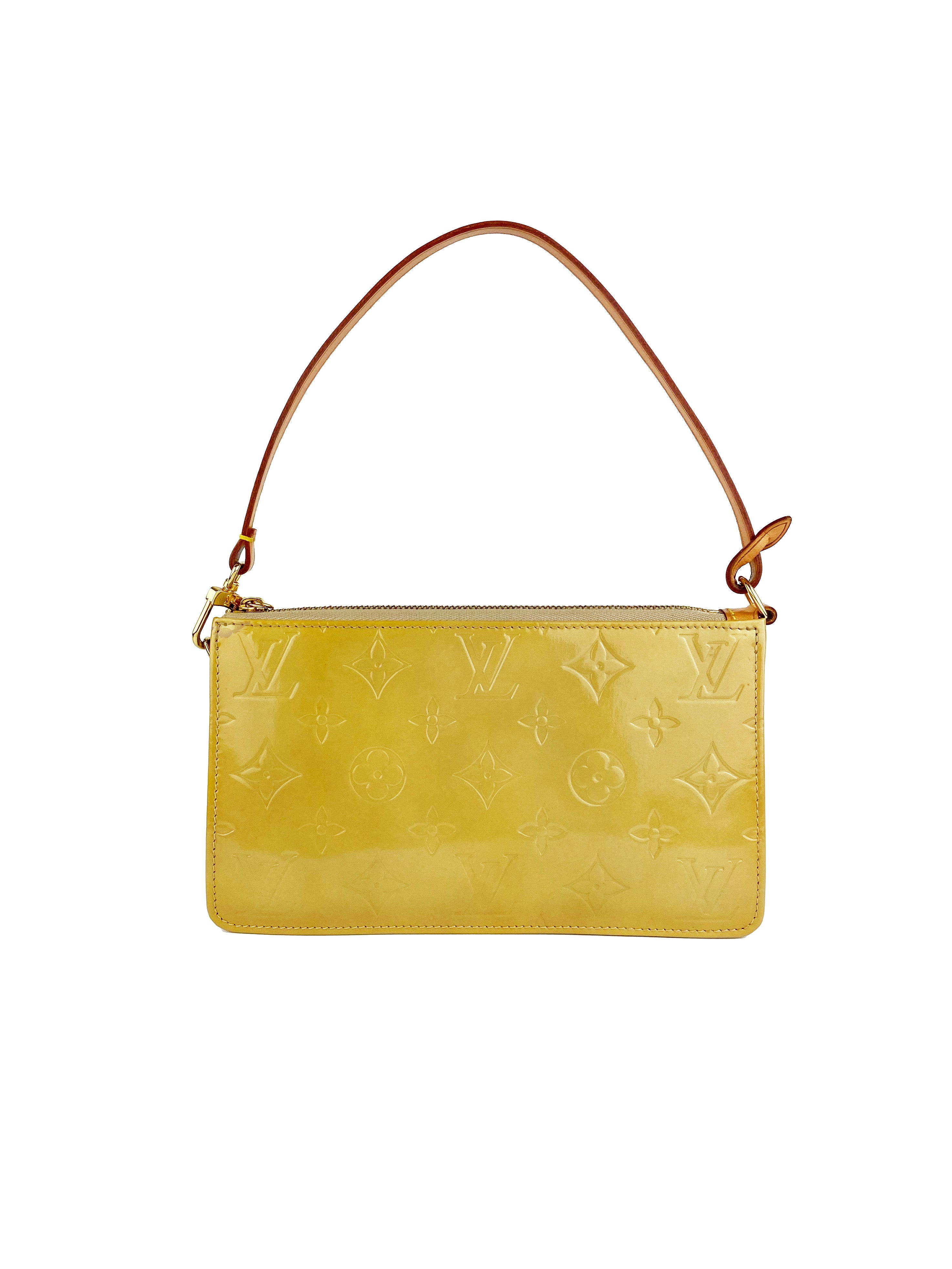 Authentic Louis Vuitton Vernis Lexington Pochette Clutch - Patent Leather Evening Bag for Women, Luxury Designer Handbag for Parties, Weddings & Special Occasions