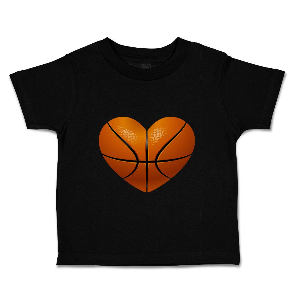 Adorable Toddler Basketball T-Shirt with Heart Design - Sports Apparel for Boys & Girls - Perfect for Playdates, Team Events & Casual Wear