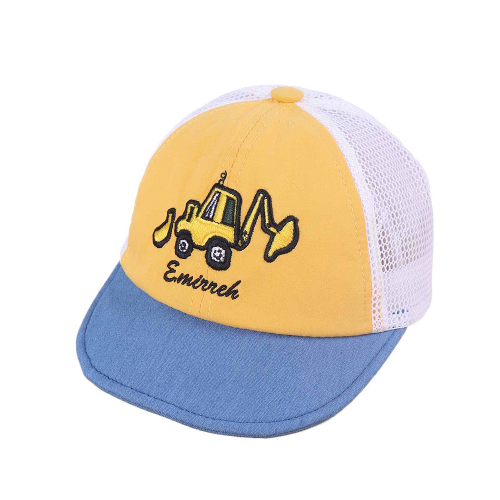 Breathable Cotton Baseball Cap for Boys & Girls 1-2 Years - Cute Cartoon Embroidered Sun Hat for Babies | Perfect for Outdoor Play, Beach, and Summer Protection