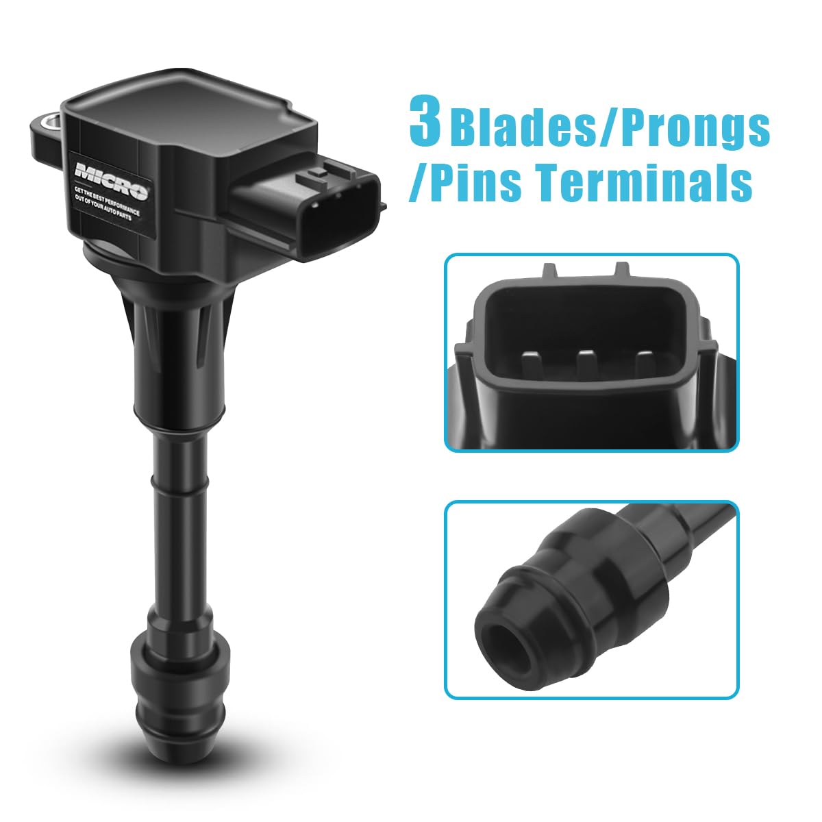 4-Piece Ignition Coil Pack Set Compatible with Nissan Altima Sentra X-Trail 2002-2008 2.5L - Replaces UF350 22448-8H315 22448-8H310 C1398 - Perfect for Engine Performance & Smooth Acceleration