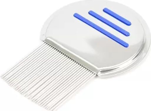 ELITEWAVE Stainless Steel Lice Comb for Women & Kids - Fine Tooth Nit & Egg Removal Comb - Effective Scalp Louse & Egg Remover - Perfect for Home, School & Travel Use