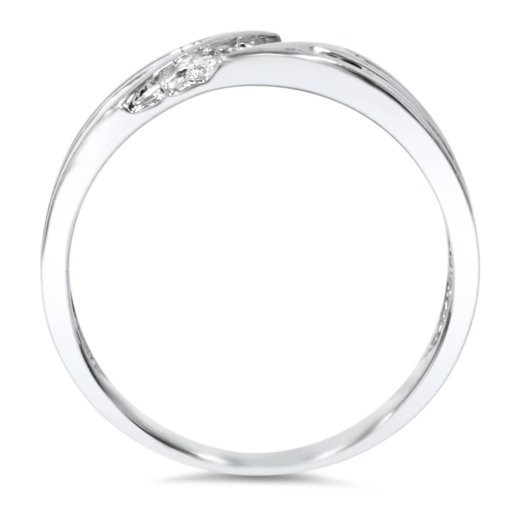 14K White Gold Men's Wedding Band with Real Diamonds - Elegant & Durable Ring for Engagement, Anniversary & Special Occasions