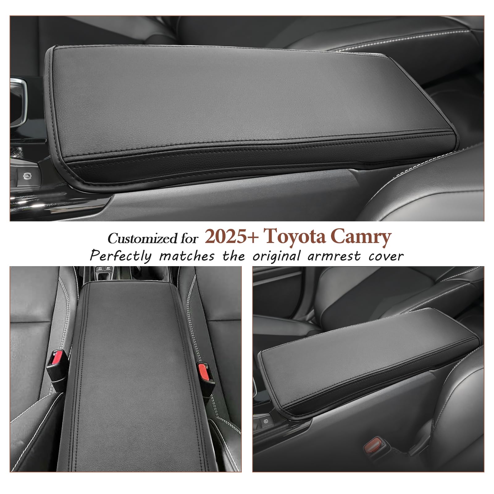 2025 Toyota Camry Center Console Cover & Armrest Pad - Premium Accessories for 2025 Camry LE/SE/XLE/XSE & Hybrid Models | Comfort Upgrade for Long Drives & Daily Commutes