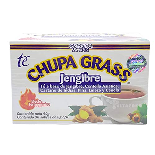 Premium Chupa Grass Herbal Tea - Ginger, Gotu Kola & Cinnamon Blend (300 Tea Bags - 30 Bags x 10 Packs) | Digestive Support, Stress Relief & Energy Boost | Perfect for Morning Rituals, Afternoon Pick-Me-Ups & Evening Relaxation