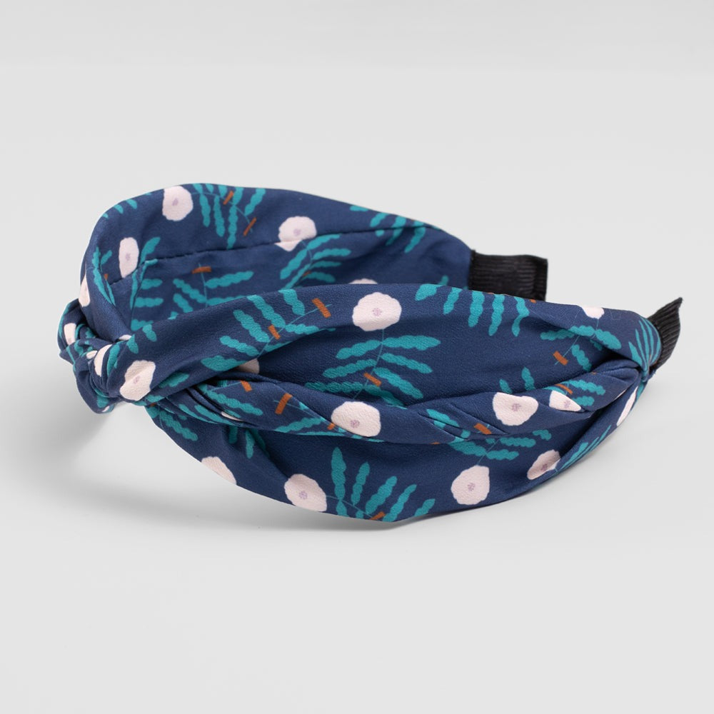 Handmade Floral Print Headband for Women - Soft Fabric Hair Accessories for Girls, Brides, Yoga, Running & Outdoor Activities