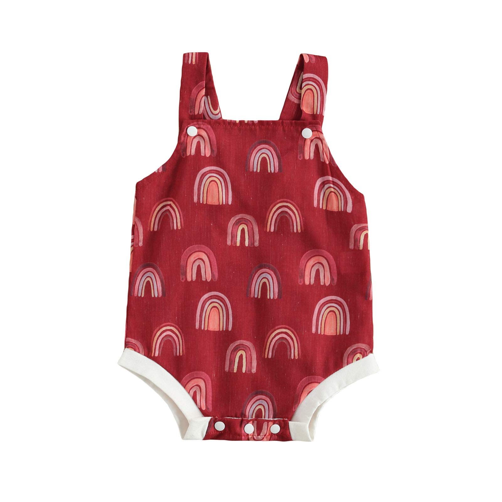 Baby Girls & Boys Summer Sleeveless Romper Jumpsuit - Soft Cotton One-Piece Bodysuit for Infants | Perfect for Car Rides, Playdates & Outdoor Adventures