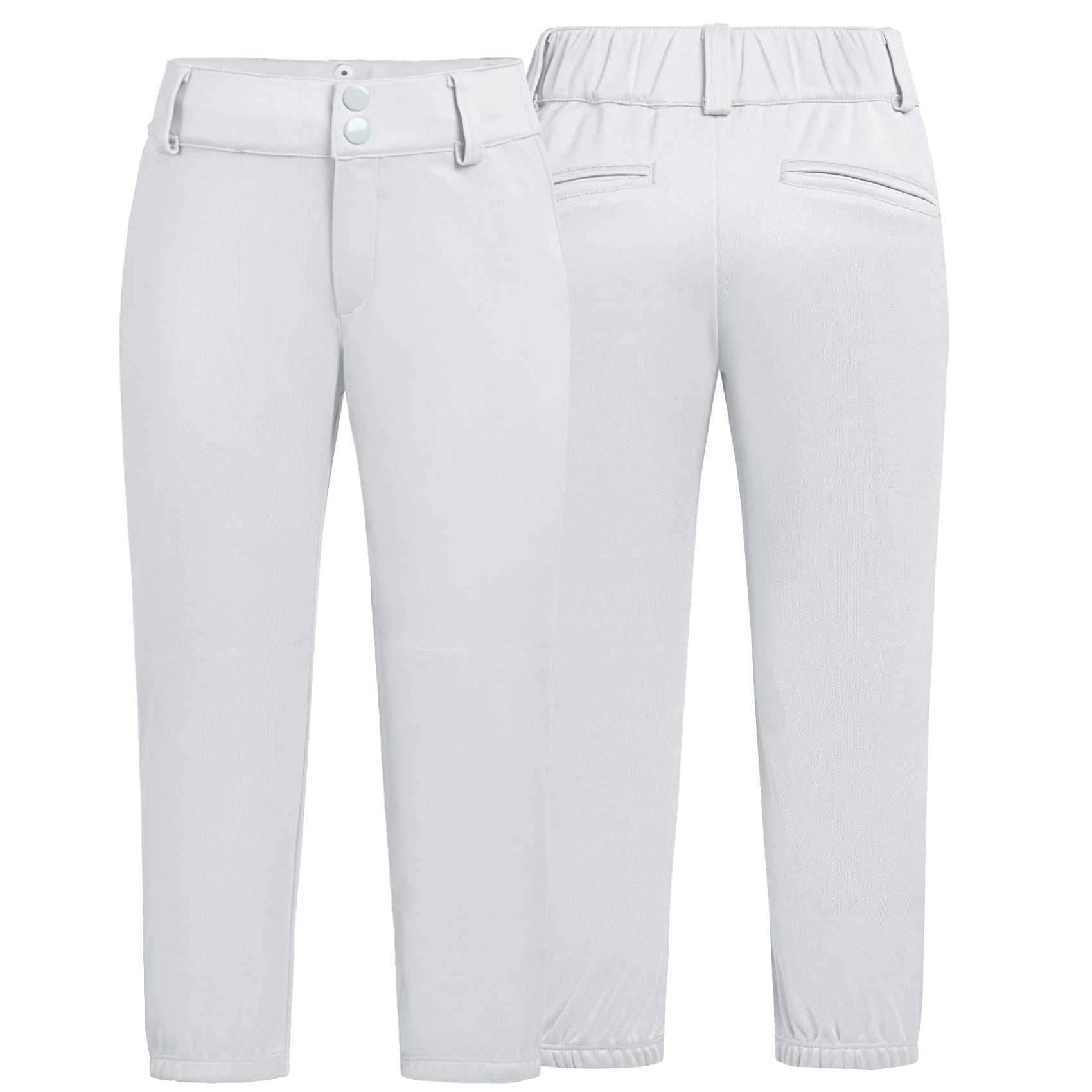 QBK 2T-13 Years Girls & Boys Softball Baseball Pants - Youth Practice Pants for Tee Ball, Training, Games - Comfortable & Durable for Kids & Toddlers - Perfect for Sports, School PE, and Outdoor Activities