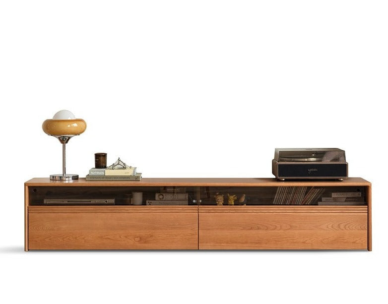 86.6x15x16.3 inch/ 220x38x41.5cm/ Cherry color/ Cherry TV cabinet