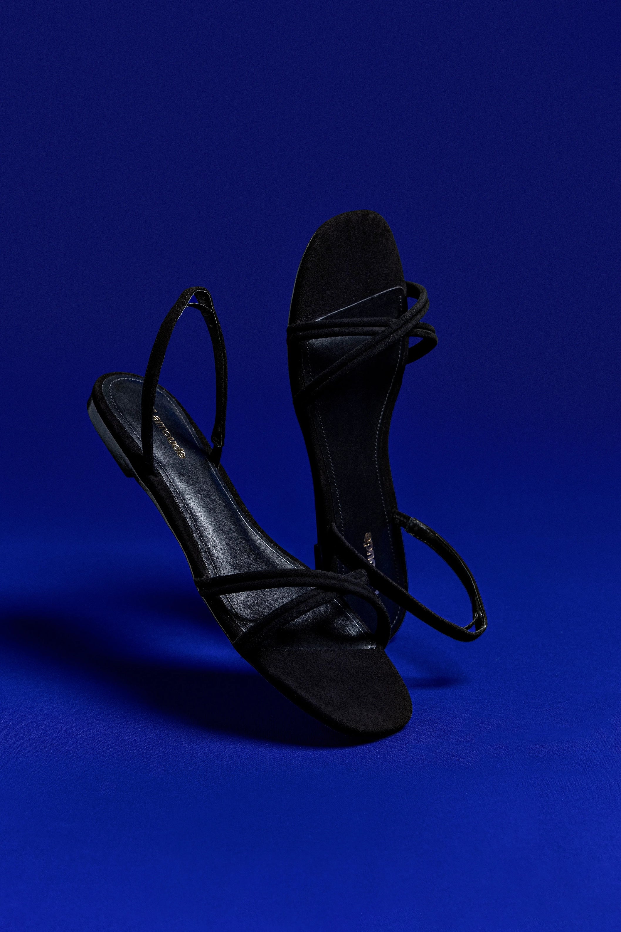 Annie Women's Flat Shoes in Black Suede - Comfortable & Stylish Ballet Flats for Work, Casual Wear & Everyday Outfits