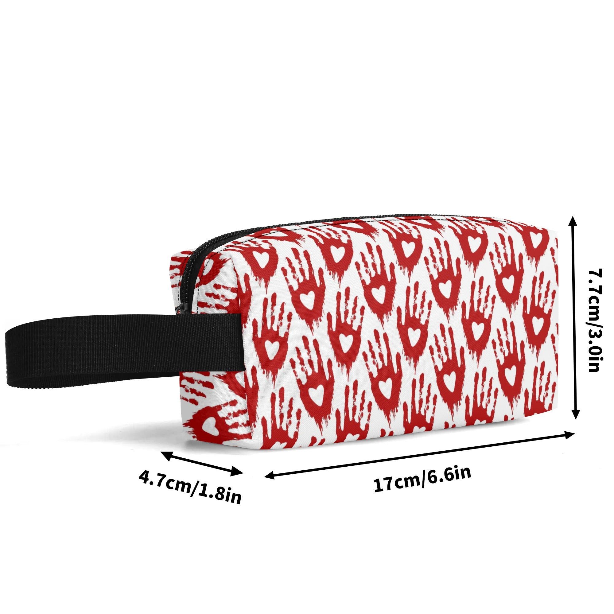Hand Print Of Love Wristlet Purse - Cute Small Wrist Wallet for Women - Perfect for Date Night, Shopping & Travel Accessories