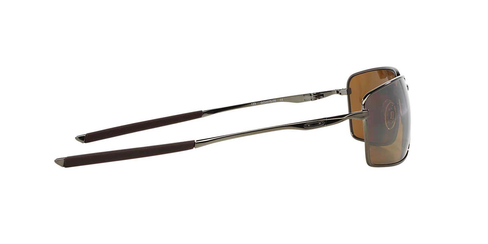 Oakley Men's OO4075 Square Wire Rectangular Metal Sunglasses - Polarized UV Protection for Driving, Running & Outdoor Sports