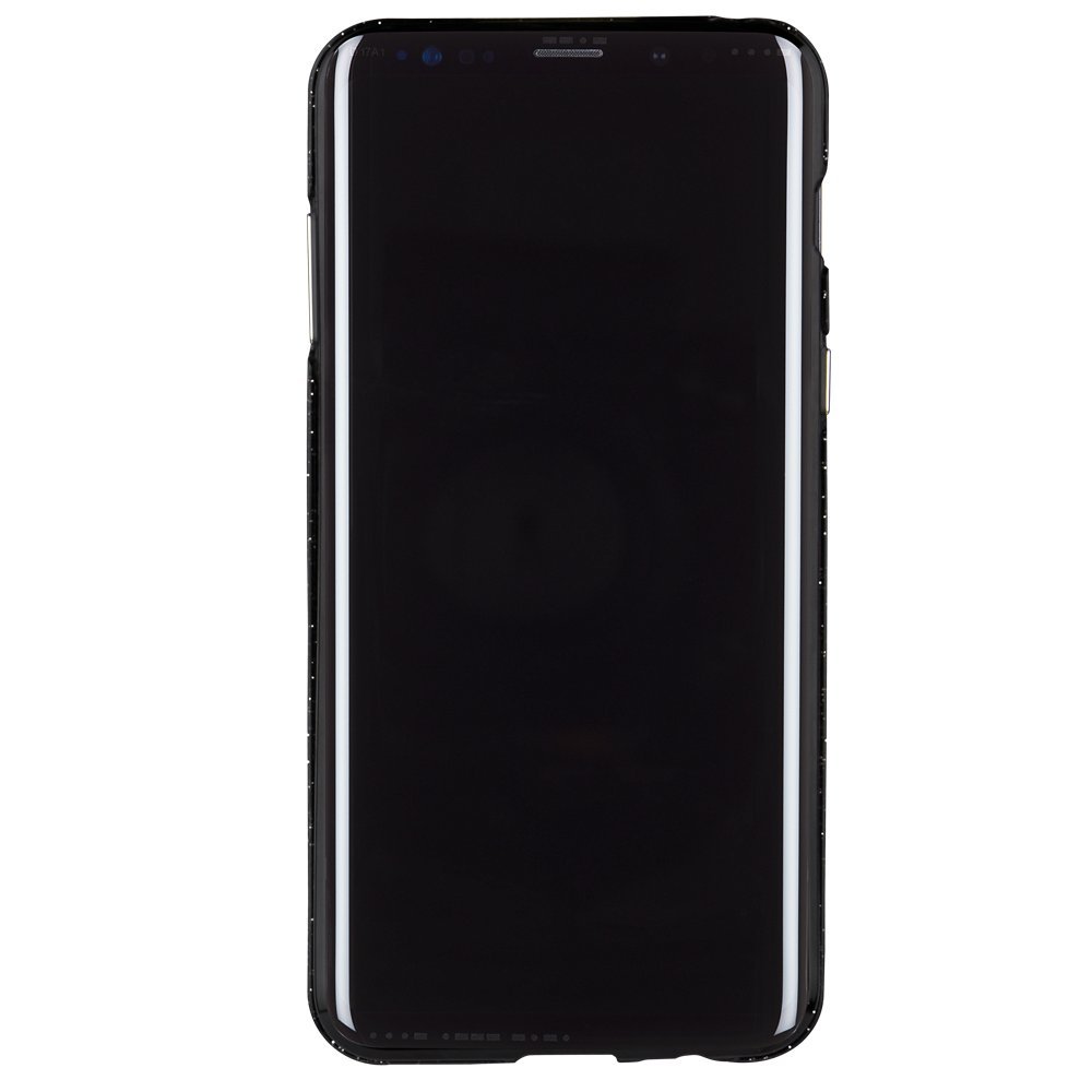 Samsung Galaxy A8 Sparkling Case - Sheer Glam Noir for Night Out