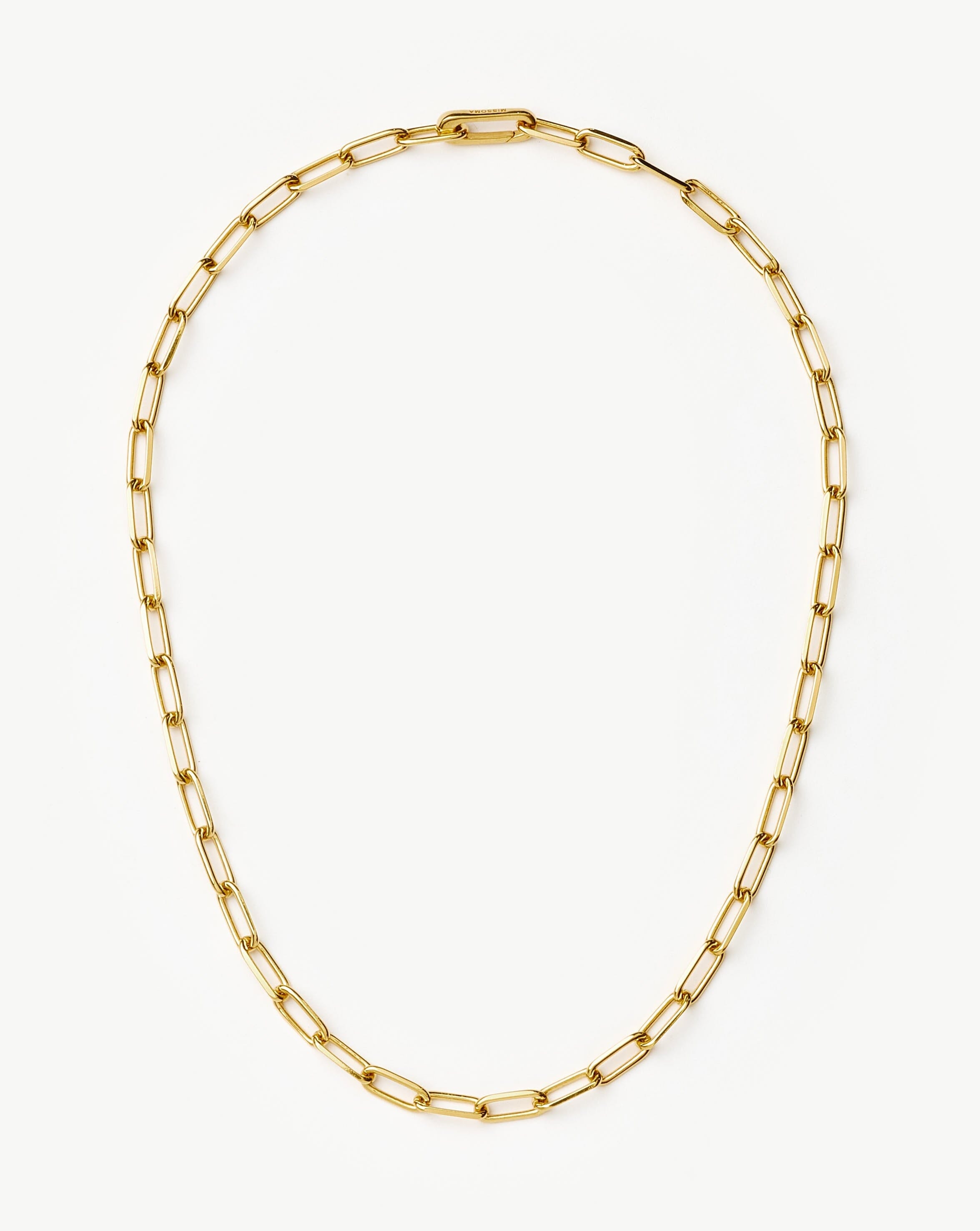 Classic Paperclip Chain Necklace - 18k Gold Plated Elegant Jewelry for Women | Perfect for Everyday Wear, Office & Special Occasions