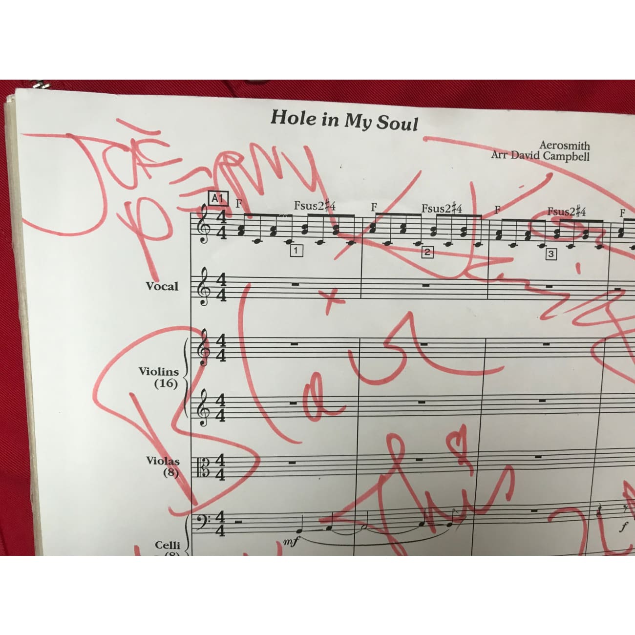 Aerosmith Signed 